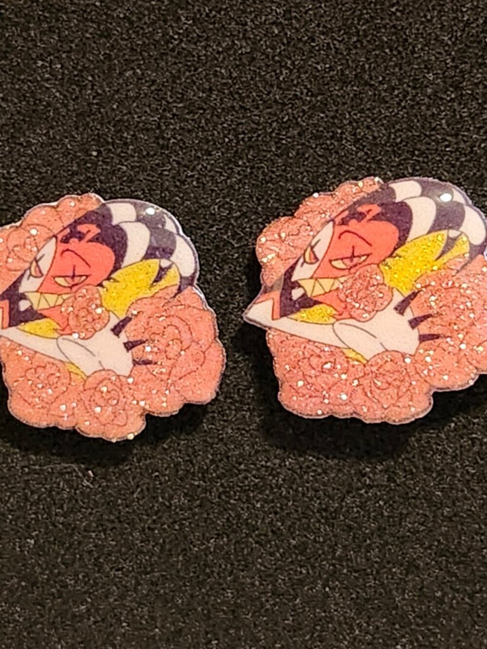 Blitz Glitter Earrings - Helluva Boss